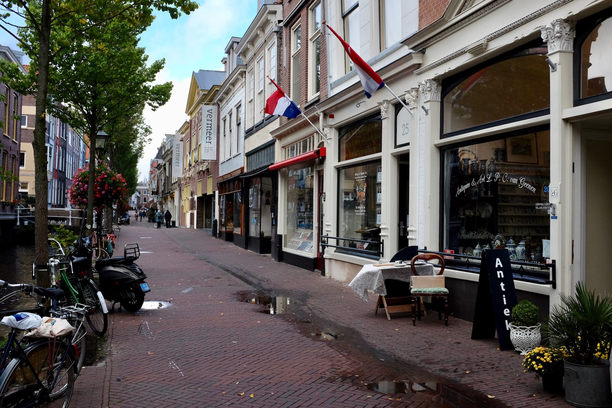 Photo of street Vermeer lived on after birth