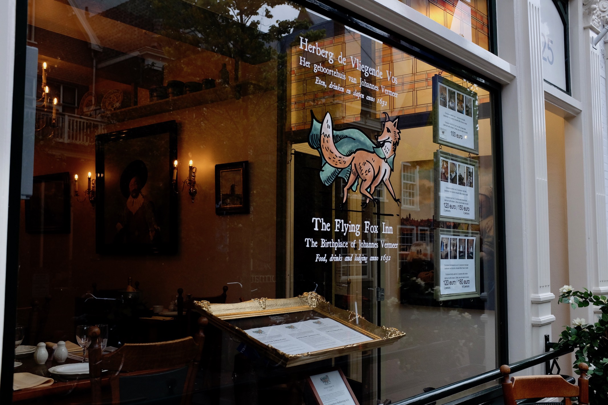 Photo of window of inn today