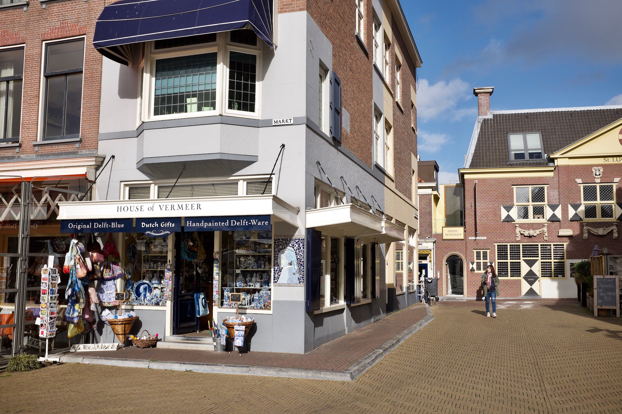 Photo of where Vermeer's childhood home stood 